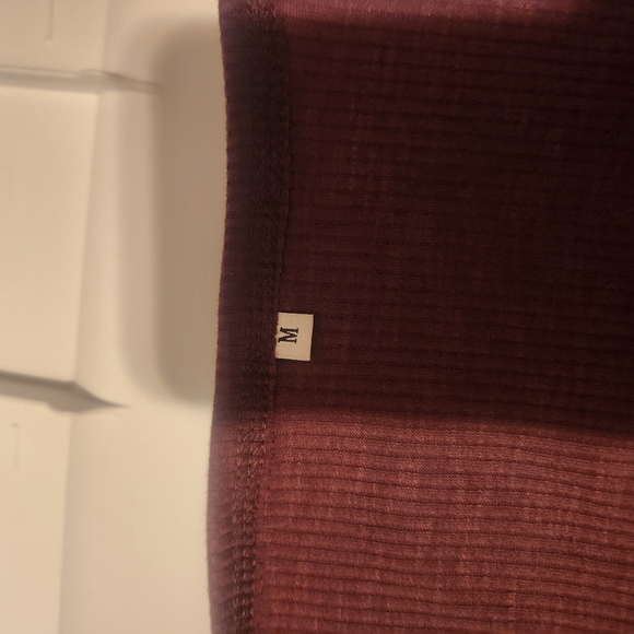 Women's Long Sleeve Top - Maroon - Picture 2 of 3